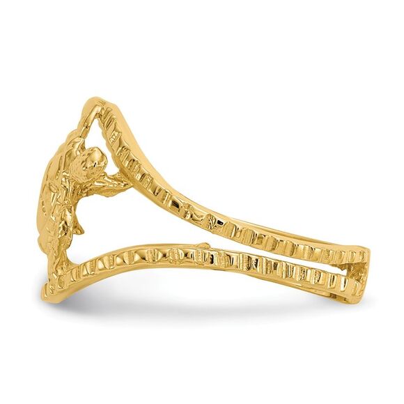 Sea Turtle Toe Ring in 14K Yellow Gold - Picture 3 of 5